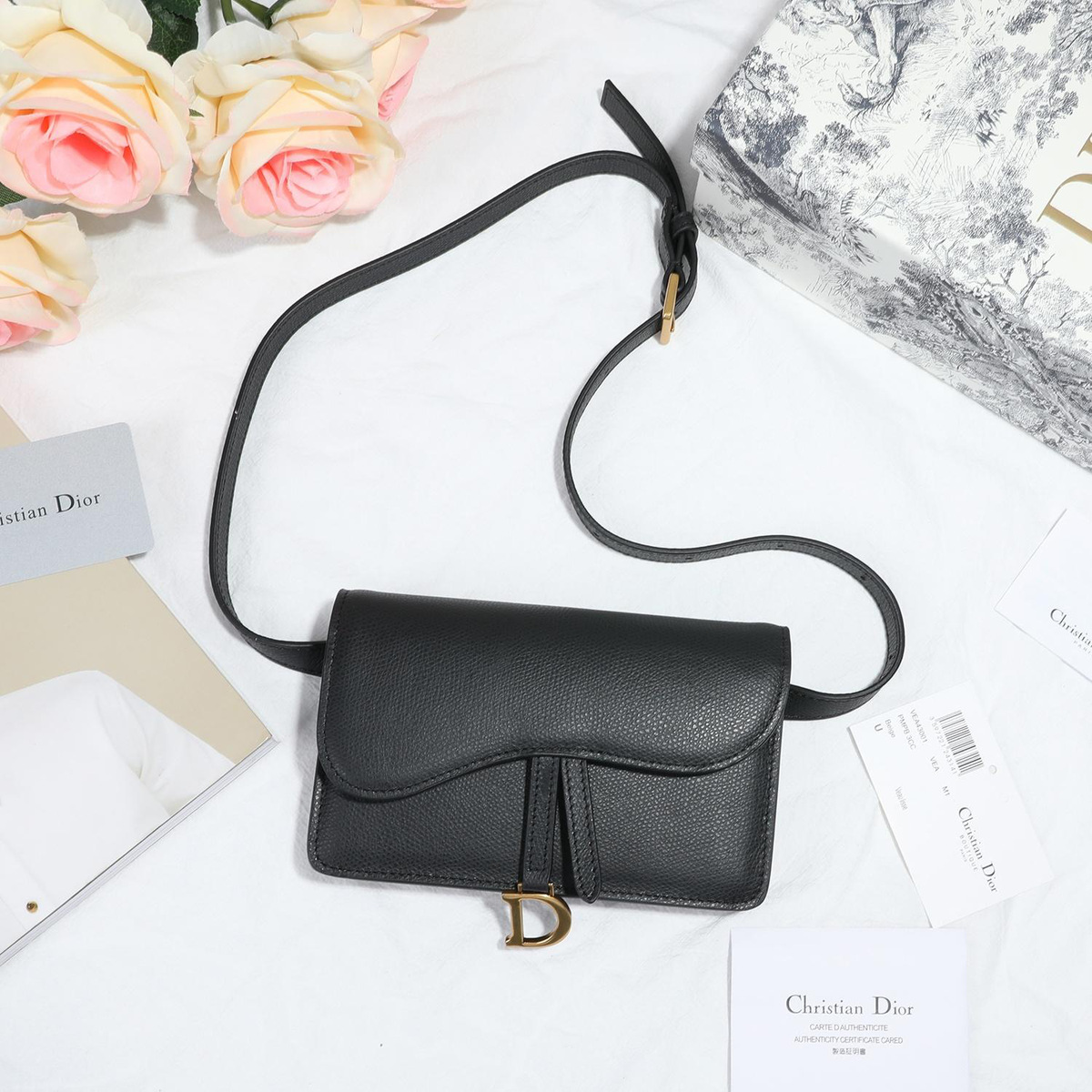 D10r Saddle Waistband Saddle Black bag 17cm