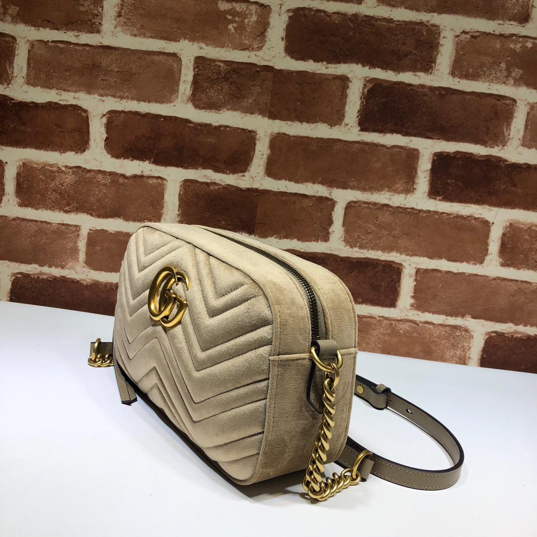 Gvc*1 Khaki velvet Bag Bgasaa