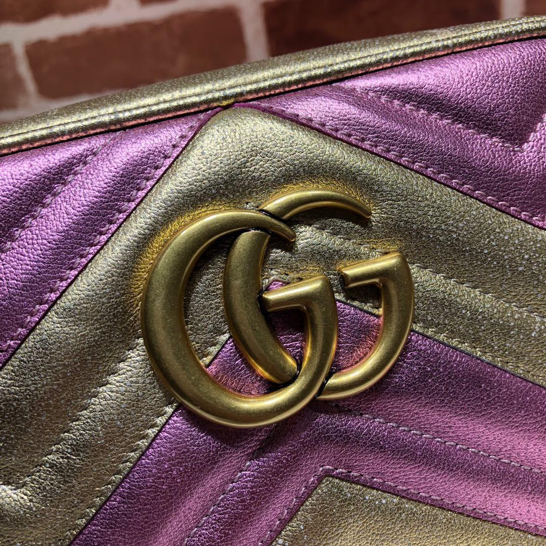 Gvc*1 Original Gold with Purple Handbag Bagsaa