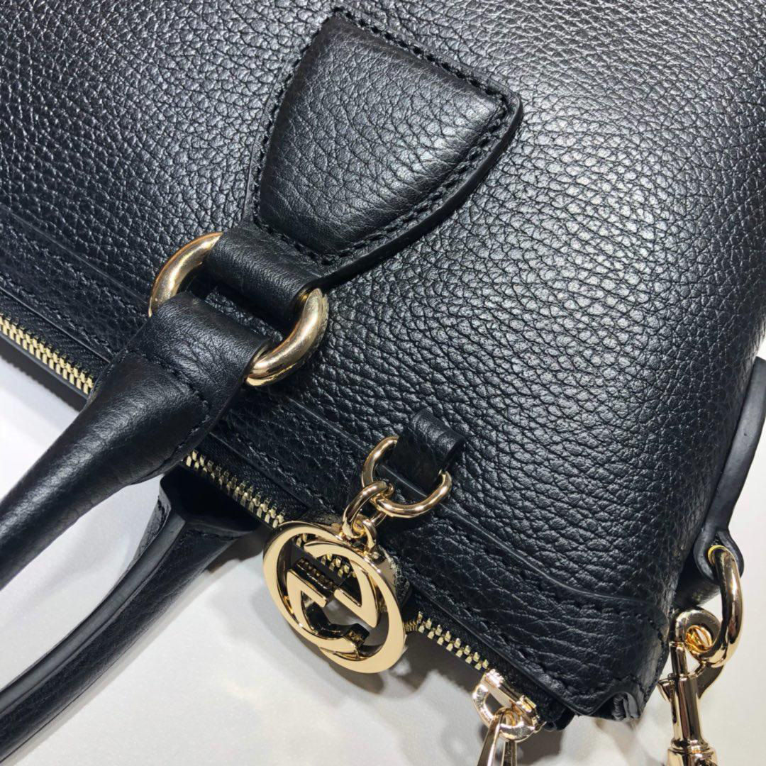 Bagsaa Gvc*1 Calfskin Black Handbag