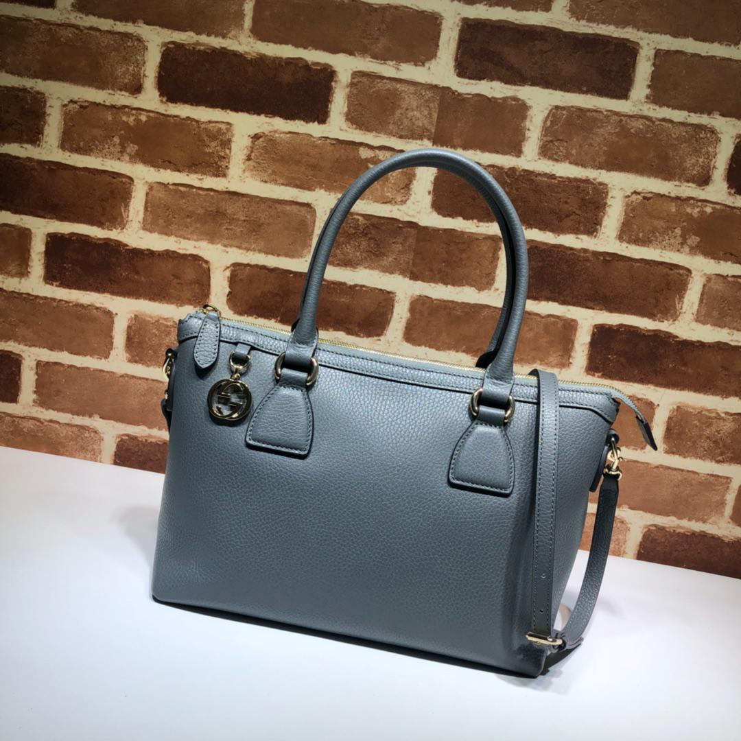 Bagsaa Gvc*1 Calfskin Light Blue Handbag