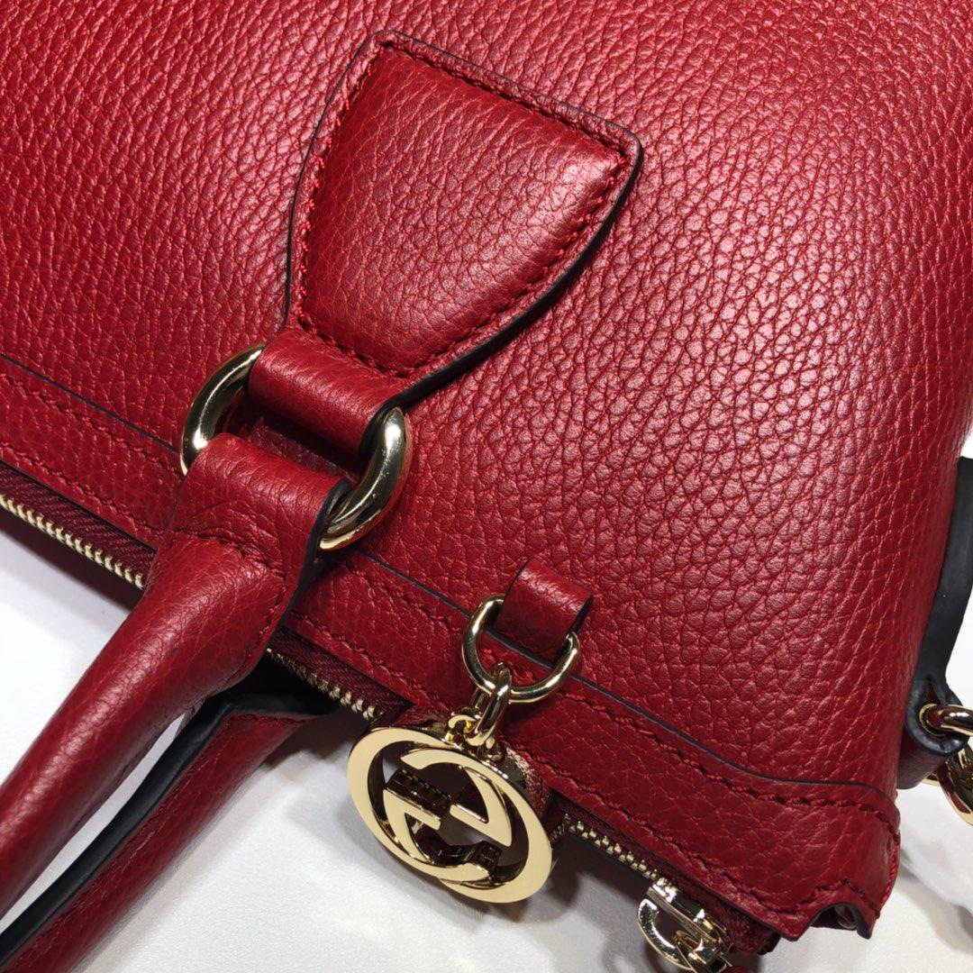 Bagsaa Gvc*1 Calfskin Red Handbag