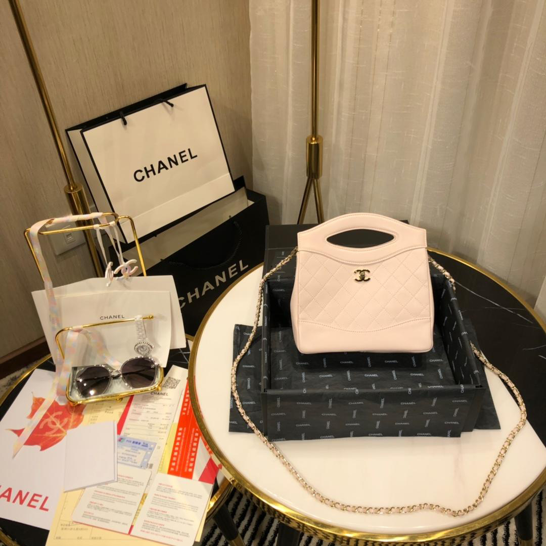 Ch**el mini Chain Shoulder Pink Handbag