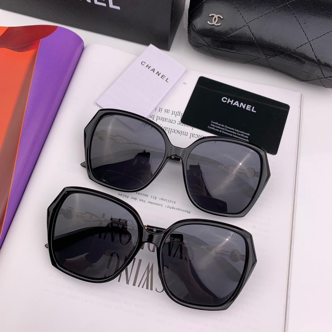 Ch**el 2019 Fashion Round Frame Sunglasses