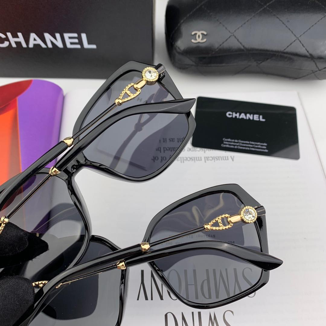 Ch**el 2019 Fashion Round Frame Sunglasses