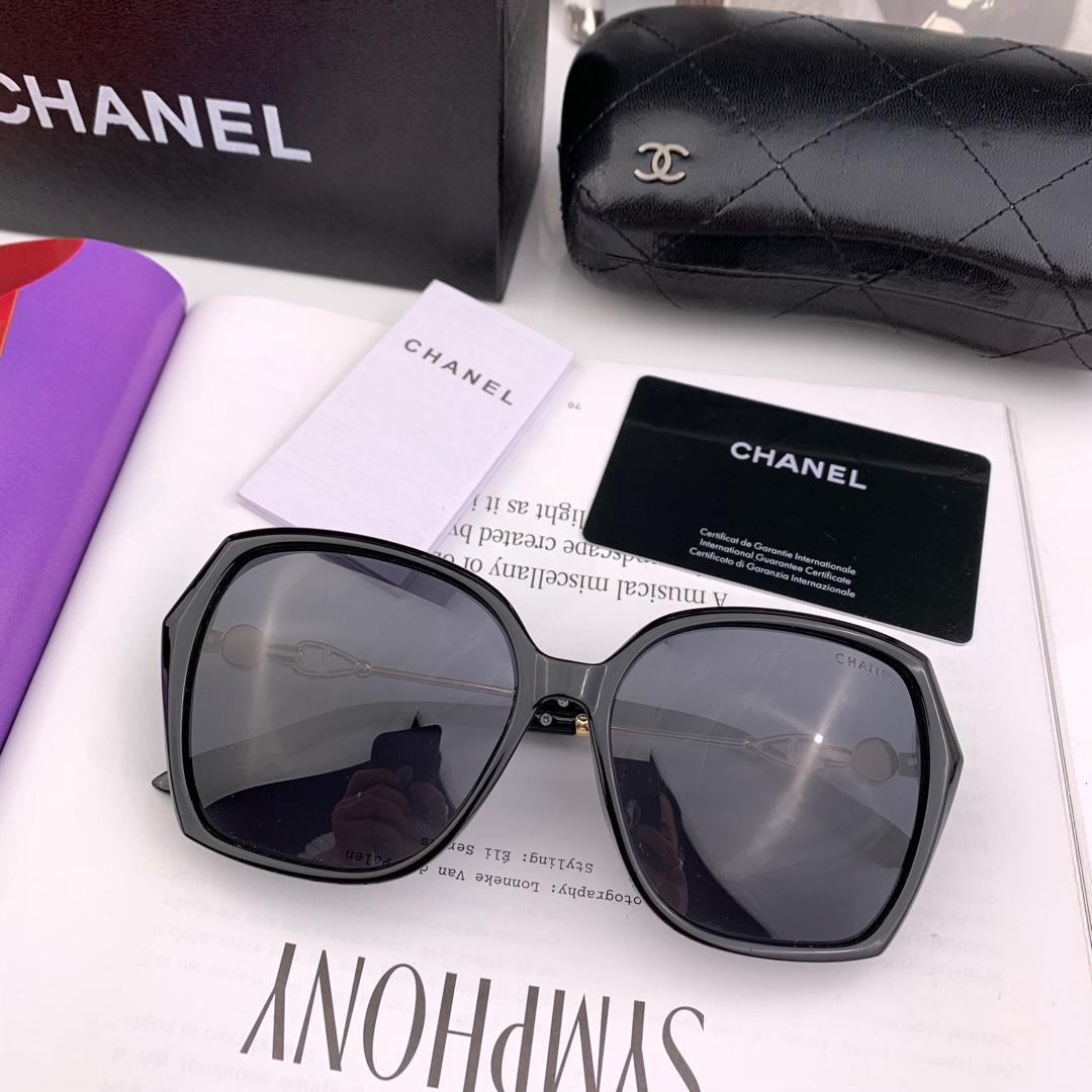 Ch**el 2019 Fashion Round Frame Sunglasses