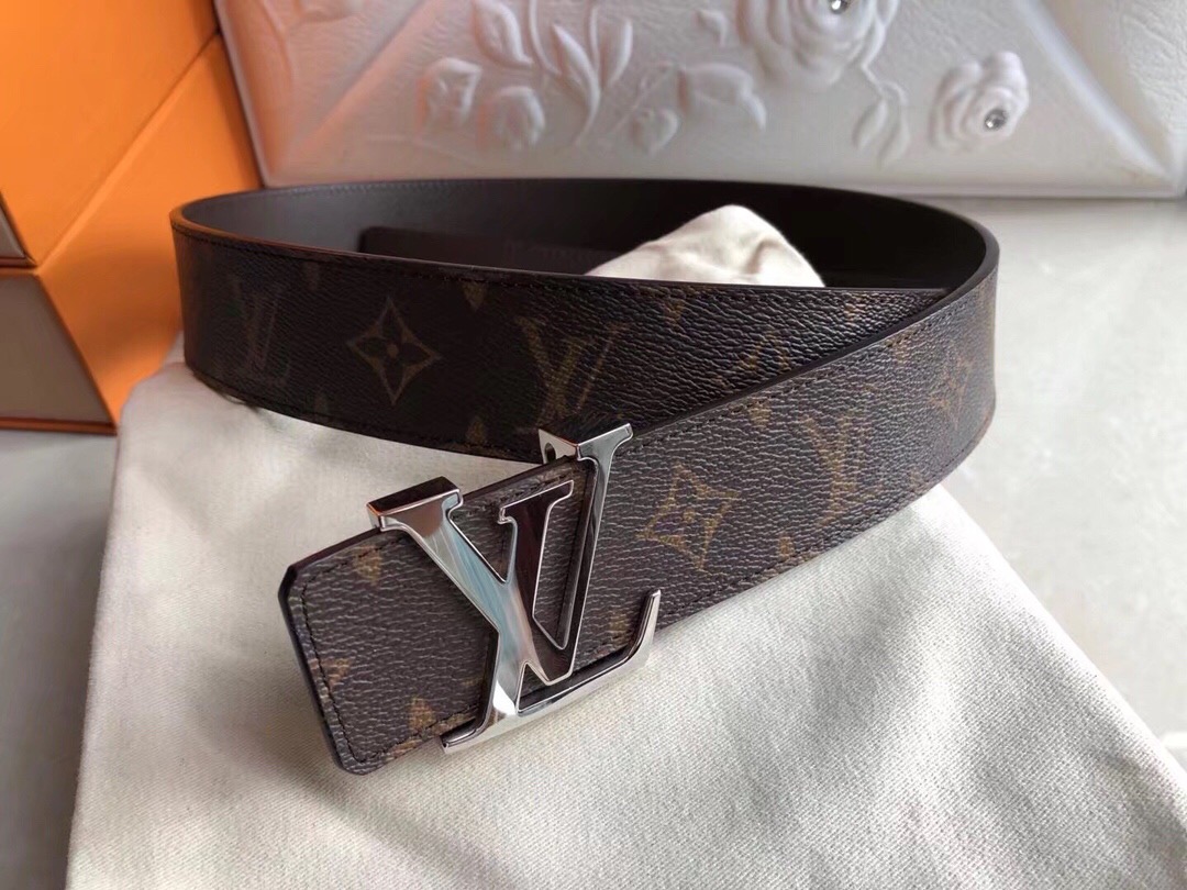 L0vis Vvtt0n Monogram Belt Silver Hardware Bagsaa