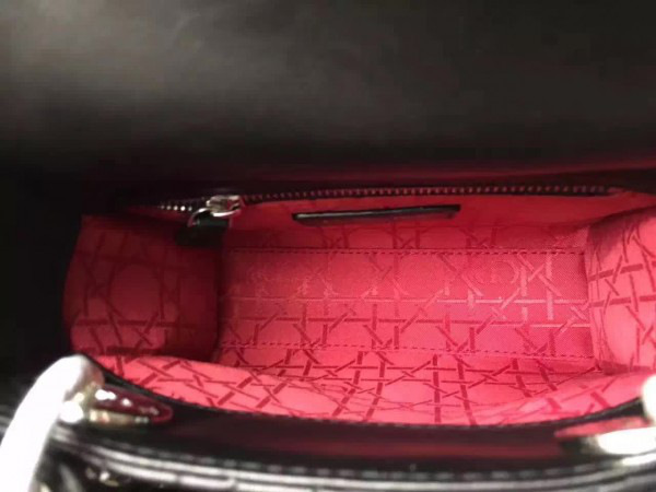 D10r Mini Lady D10r Leather Black Mini Handbag 17cm