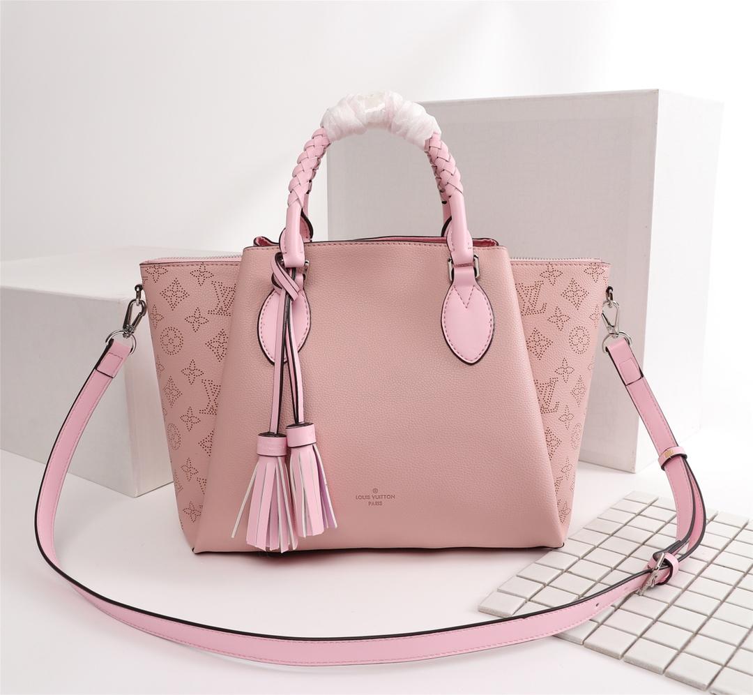 L0vis Vvtt0n Mahina zipper Tote handbag Pink