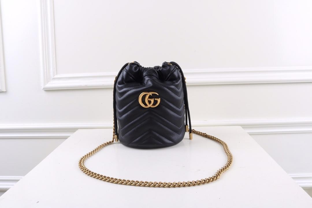 Gvc*1 Marmont mini bucket Black bag 575163