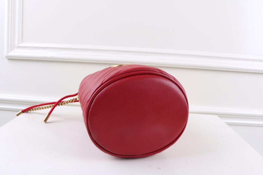 Gvc*1 Marmont mini bucket Red bag 575163