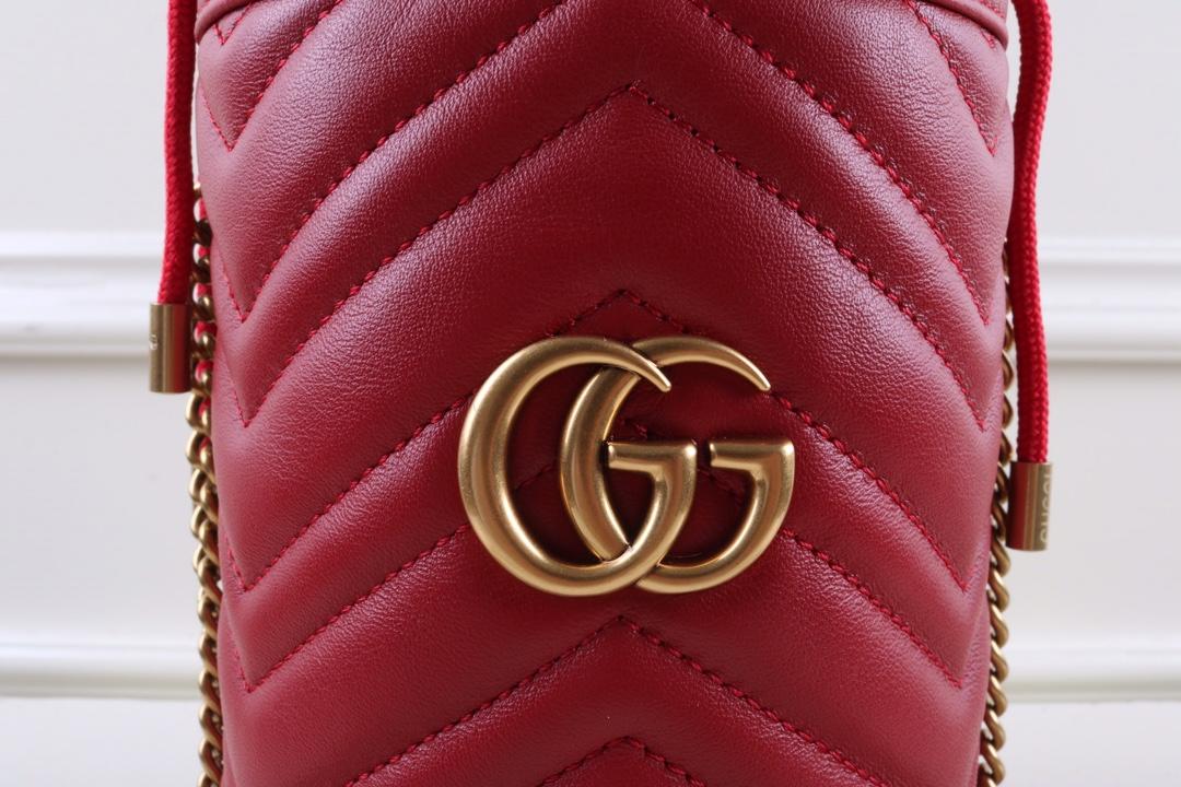 Gvc*1 Marmont mini bucket Red bag 575163