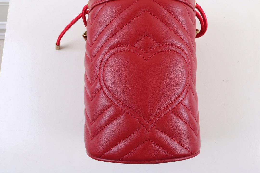 Gvc*1 Marmont mini bucket Red bag 575163