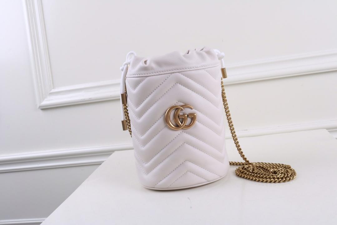 Gvc*1 Marmont mini bucket White bag 575163