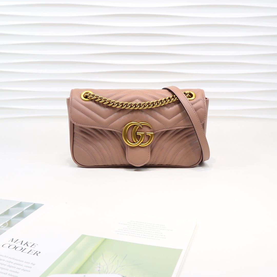 Gvc*1 Marmont small matelassé shoulder bag 26cm 443497 Bagsaa