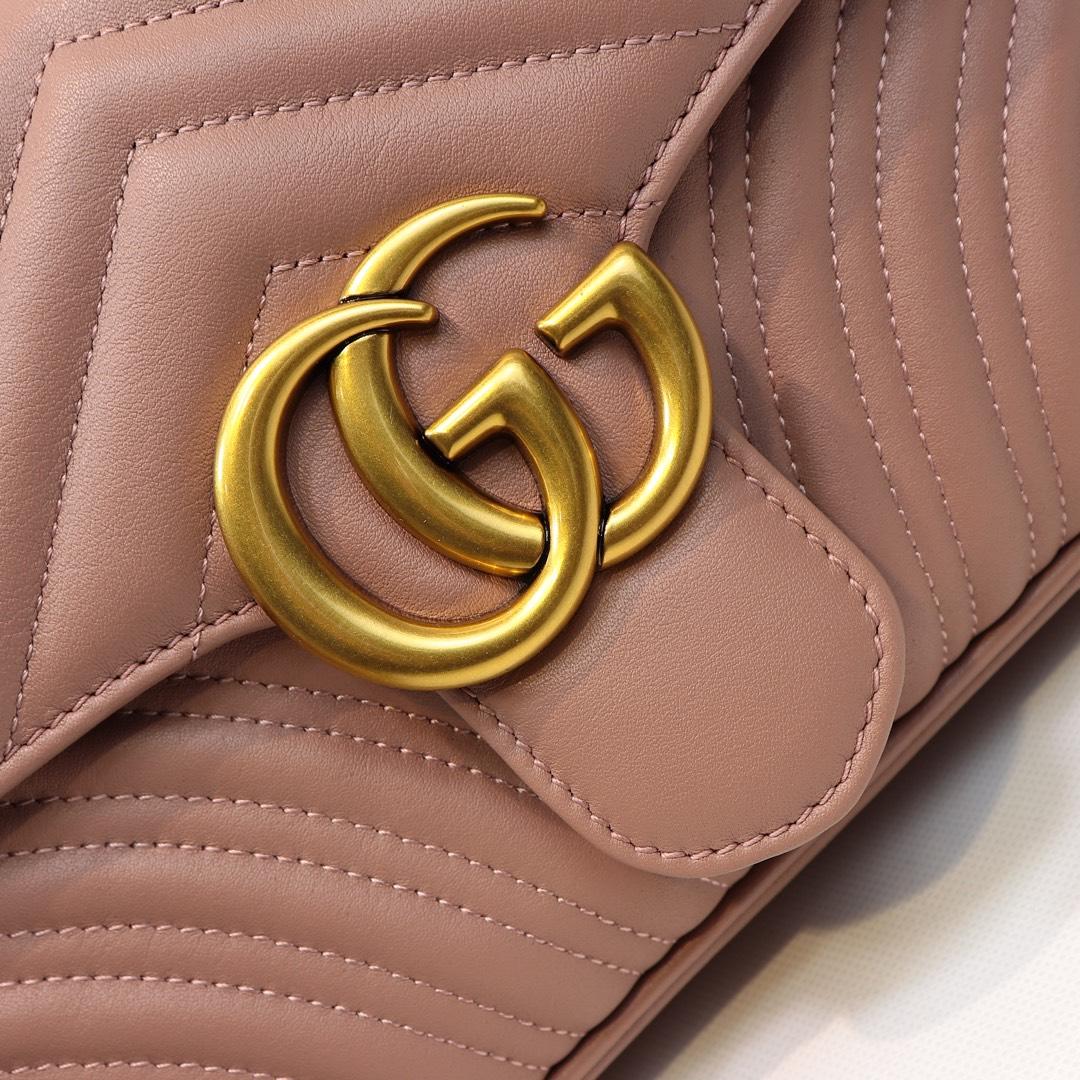 Gvc*1 Marmont small matelassé shoulder bag 26cm 443497 Bagsaa