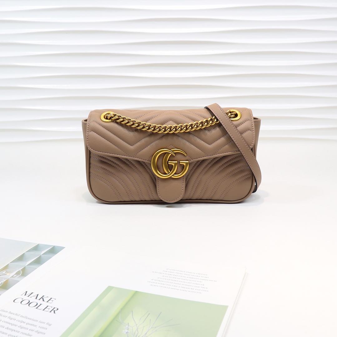 Gvc*1 Marmont Small Matelassé Shoulder Bag 26cm 443497