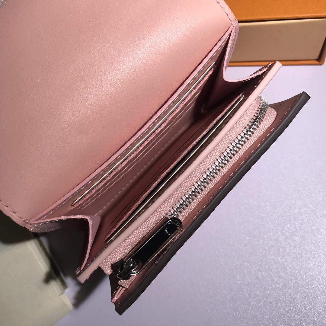 L0vis Vvtt0n Iris Compact Wallet Pink Bagsaa