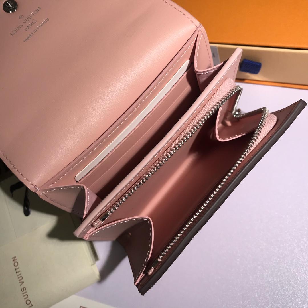 L0vis Vvtt0n Iris Compact Wallet Pink Bagsaa