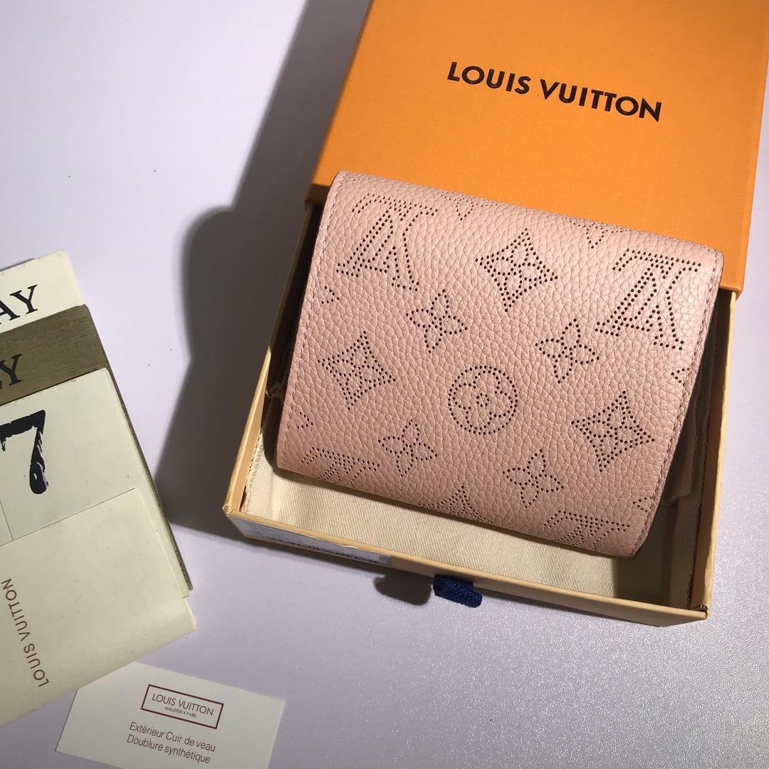 L0vis Vvtt0n Iris Compact Wallet Pink Bagsaa