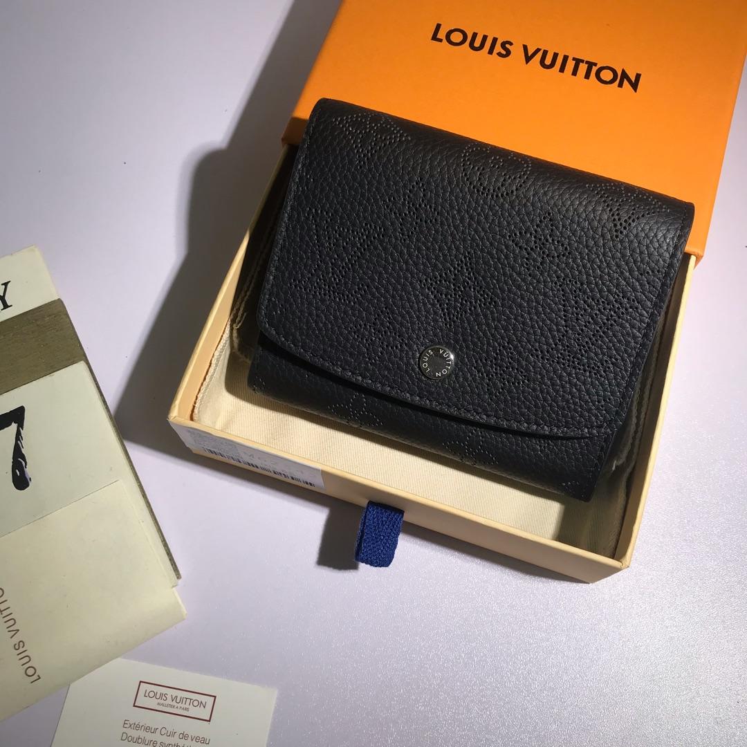 L0vis Vvtt0n Iris Compact Wallet Black Bagsaa