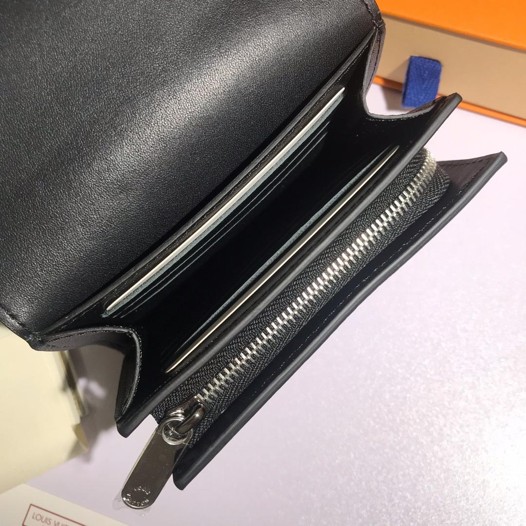 L0vis Vvtt0n Iris Compact Wallet Black Bagsaa