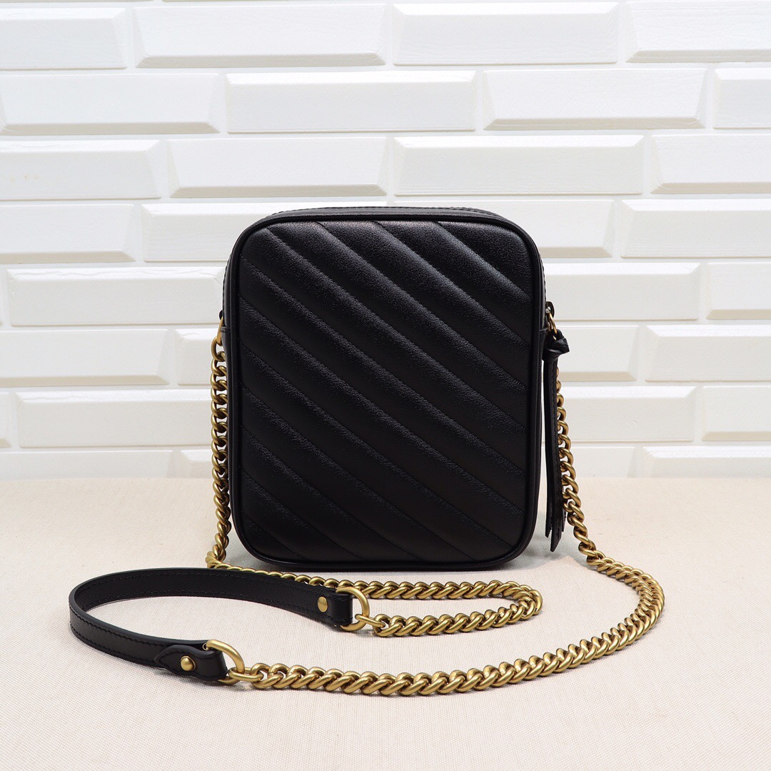Gvc*1 GG Marmont mini shoulder bag Black 550155