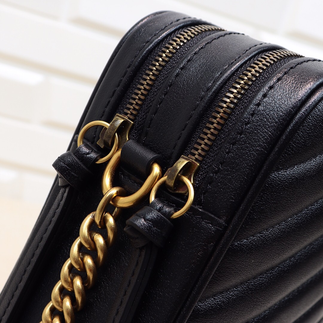 Gvc*1 GG Marmont mini shoulder bag Black 550155