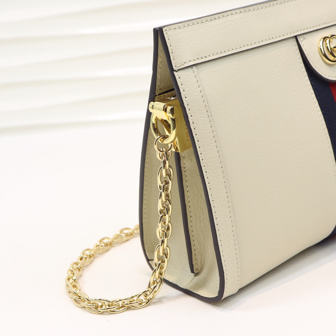 Gvc*1 Ophidia small shoulder bag White 503877