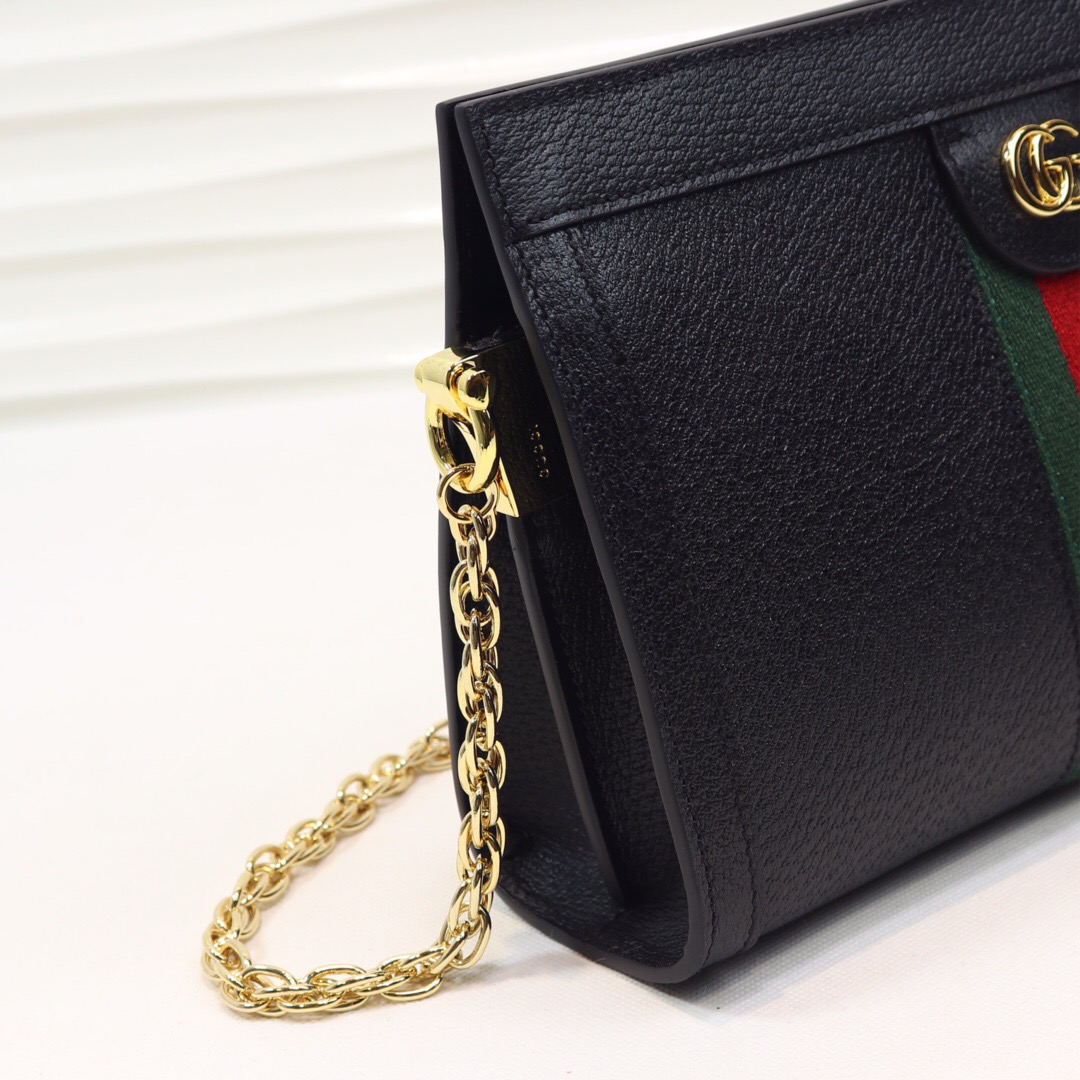 Gvc*1 Ophidia small shoulder bag Black 503877