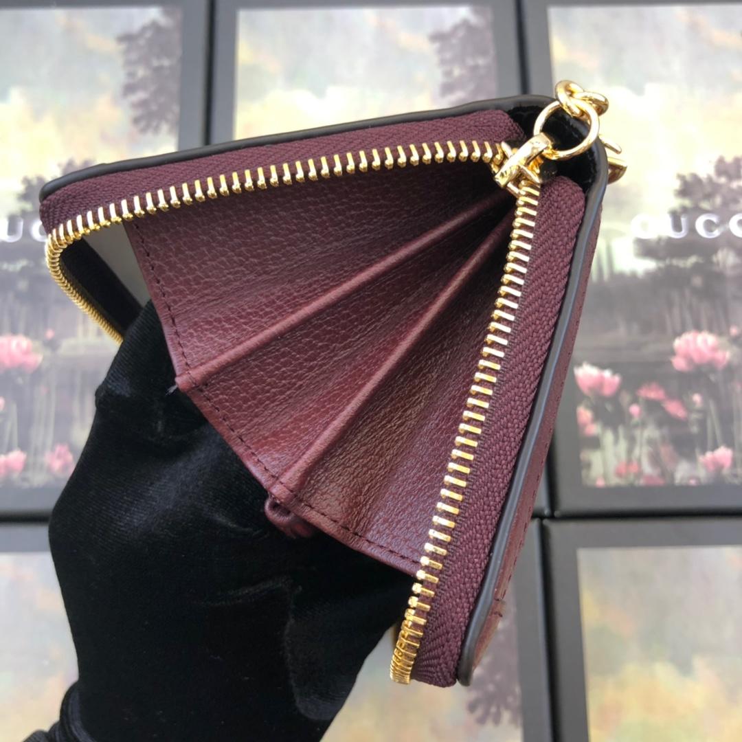 Gvc*1 Ophidia GG zip around wallet 523154 Red