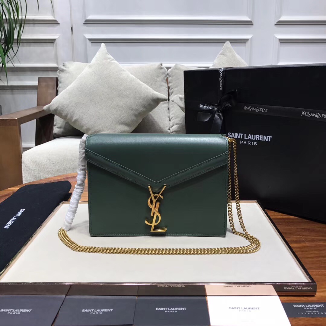 Y51 CASSANDRA Calfskin Leather Bag Green