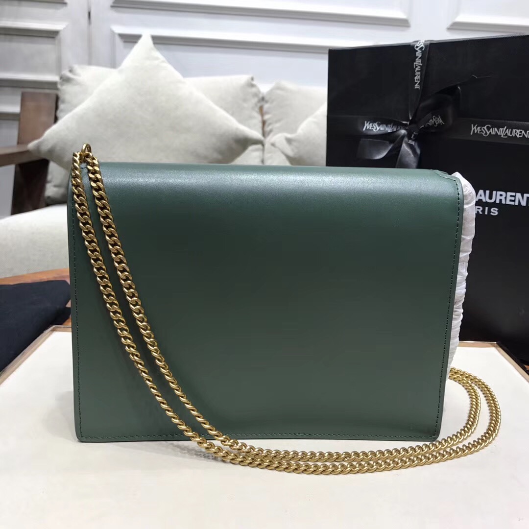 Y51 CASSANDRA Calfskin Leather Bag Green