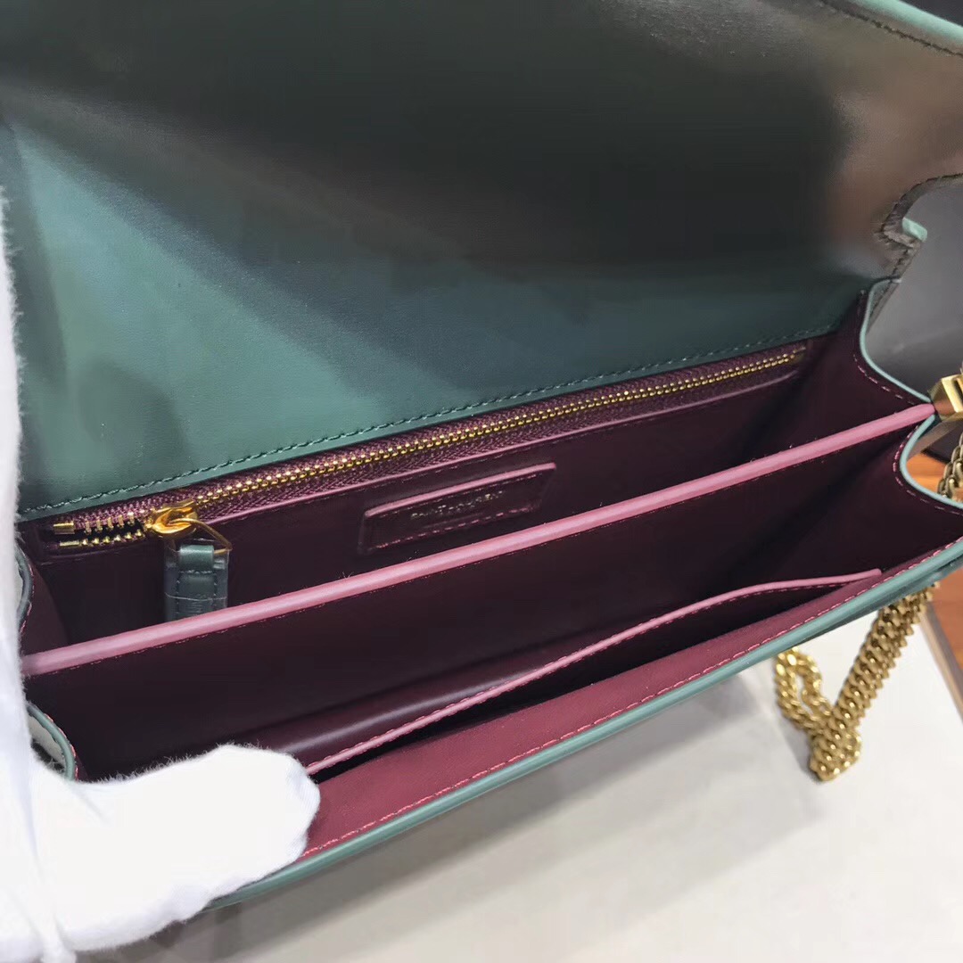Y51 CASSANDRA Calfskin Leather Bag Green