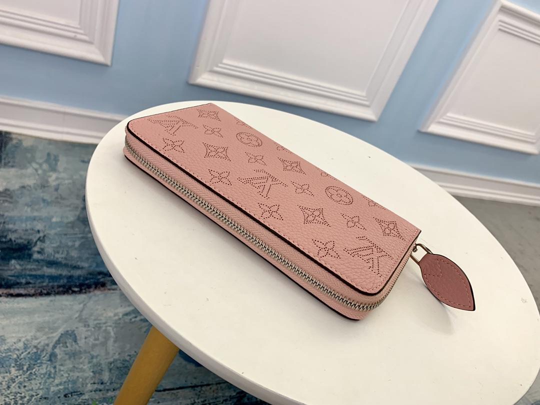 LV Zippy Wallet M58429 Mahina Leather Pink
