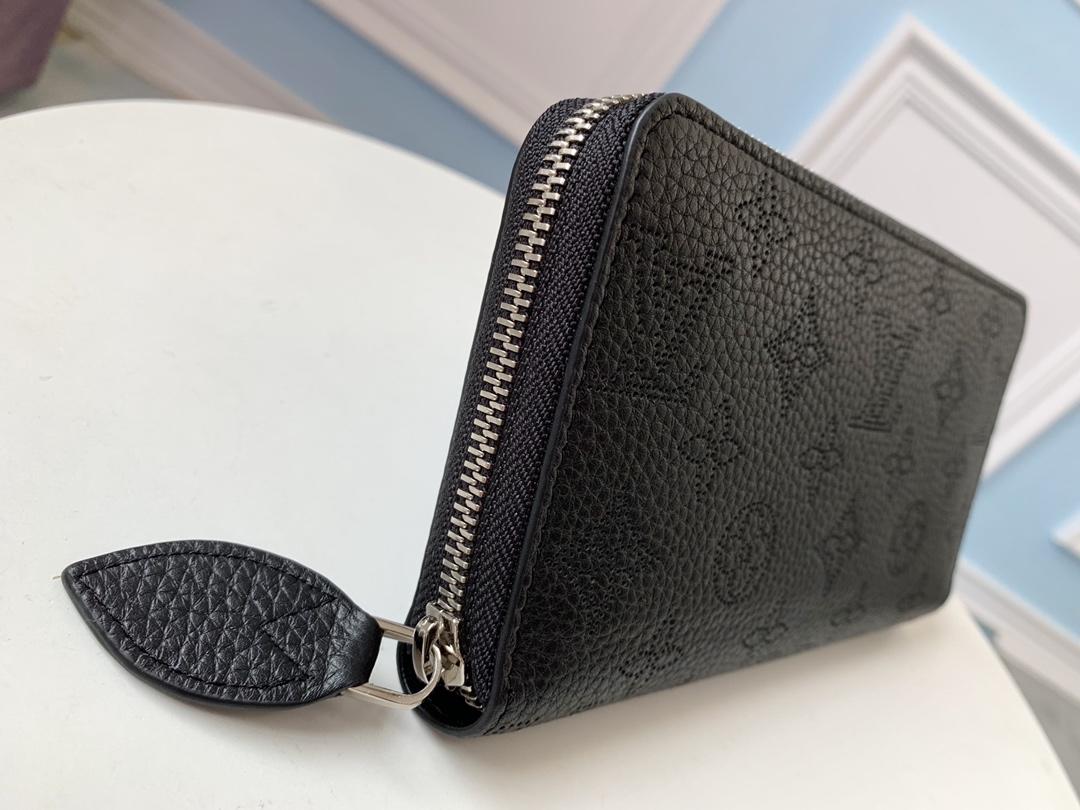 LV Zippy Wallet M58429 Mahina Leather Black