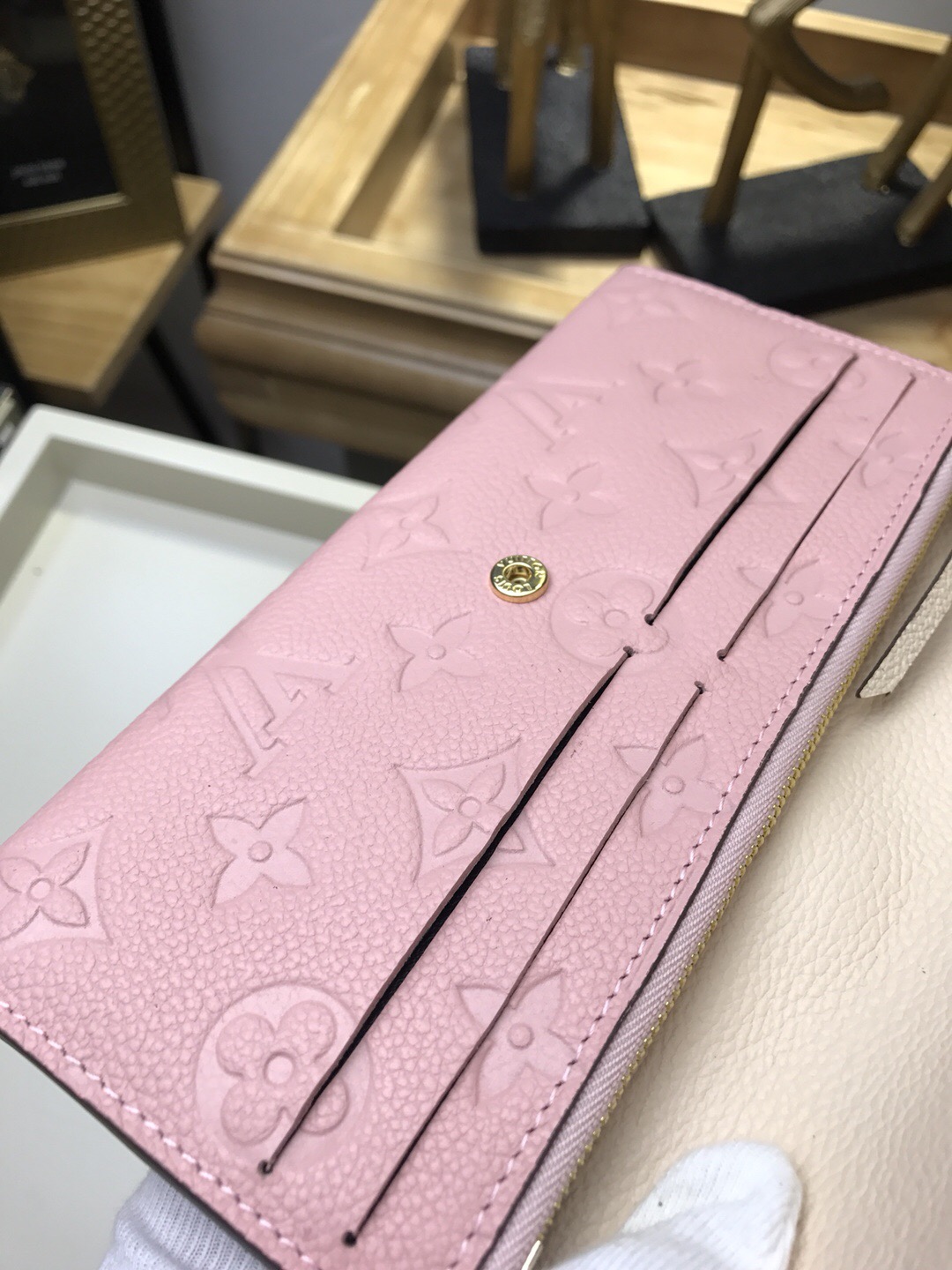 LV Monogram Empreinte Leather Emilie Wallet M62369