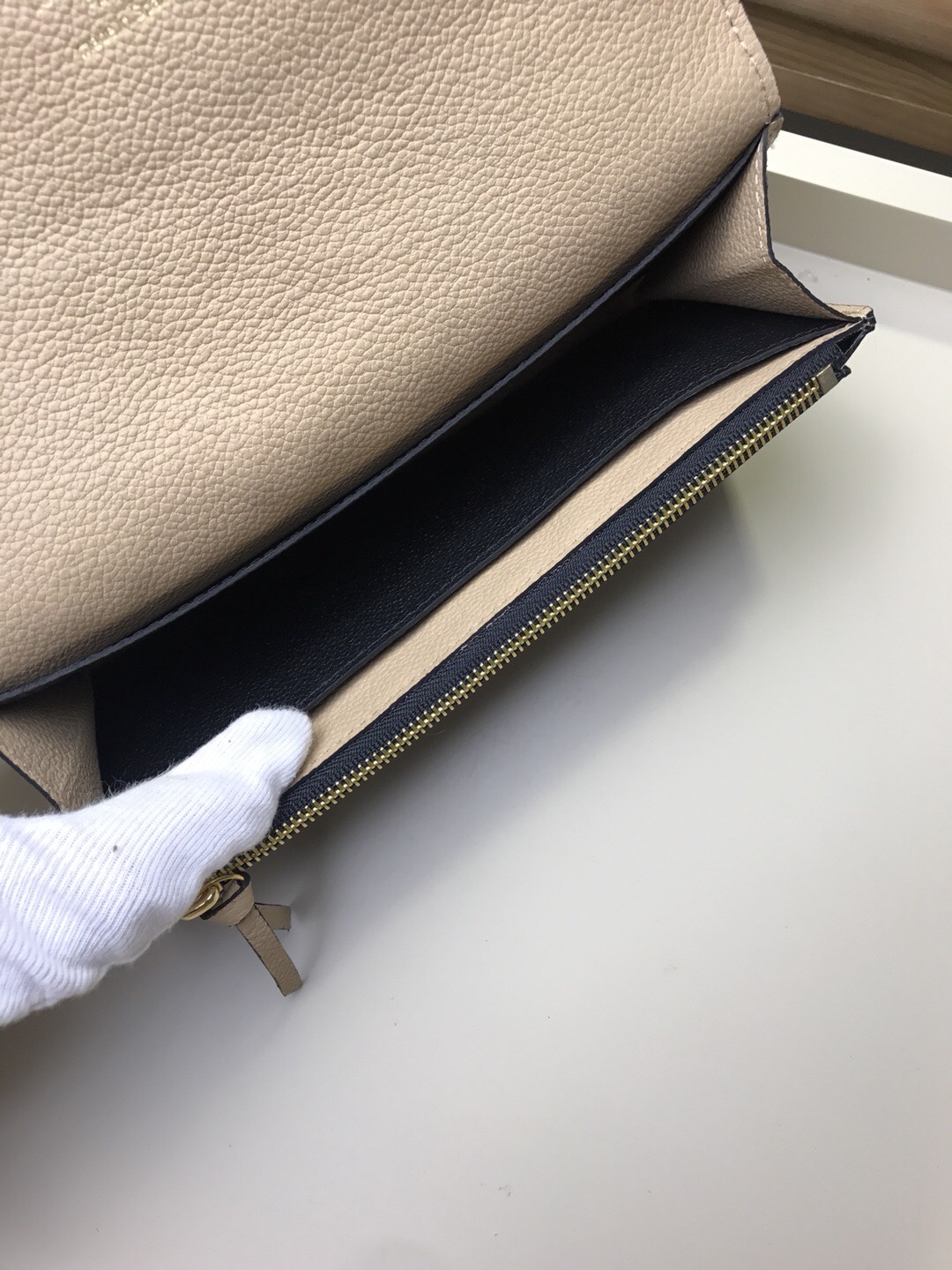 LV Monogram Empreinte Leather Emilie Wallet