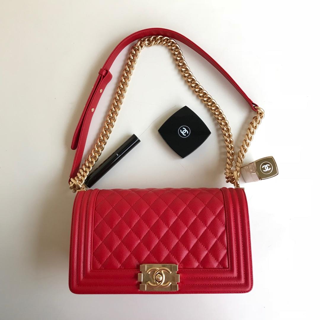 Ch**el Leboy Caviar 25cm Red gold haraware