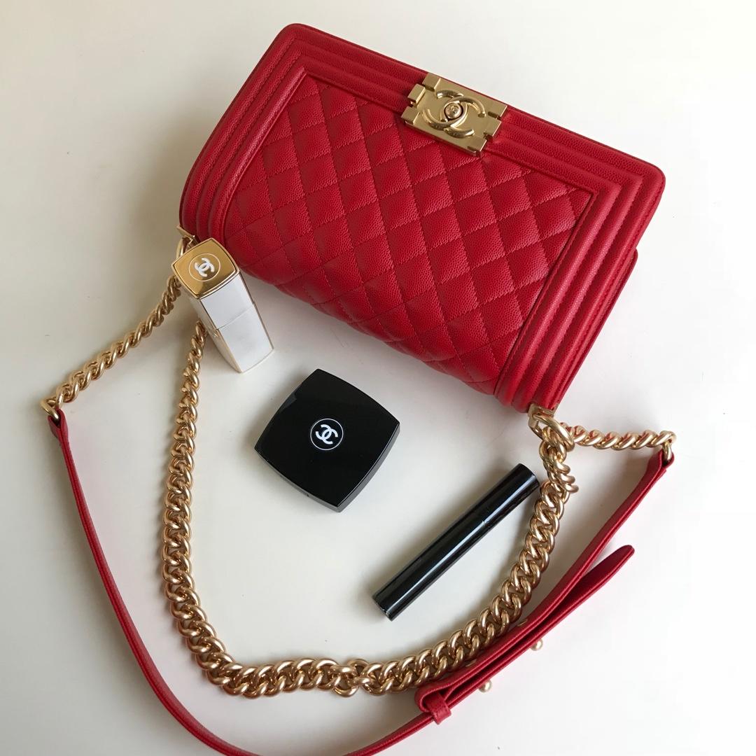 Ch**el Leboy Caviar 25cm Red gold haraware