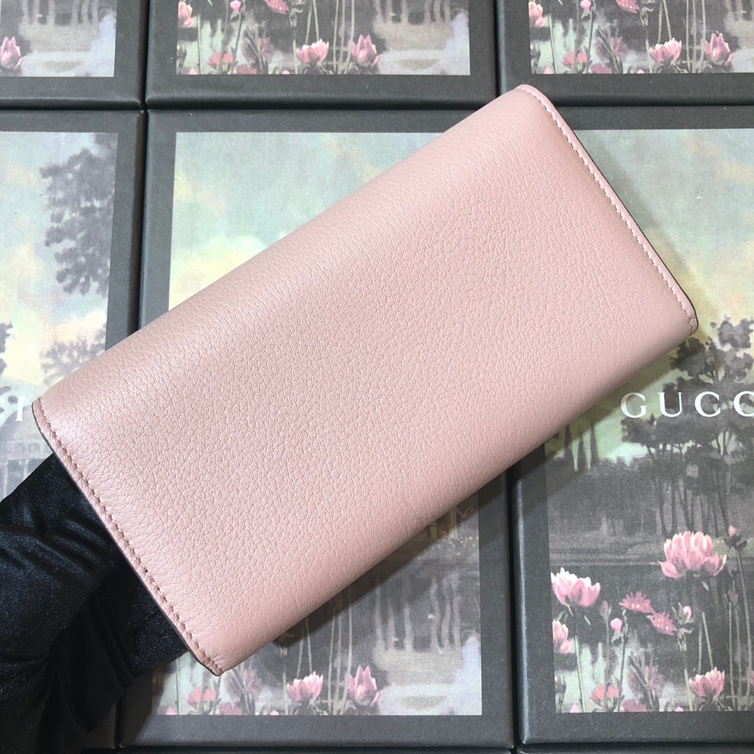 GG Marmont continental wallet 400586 Pink