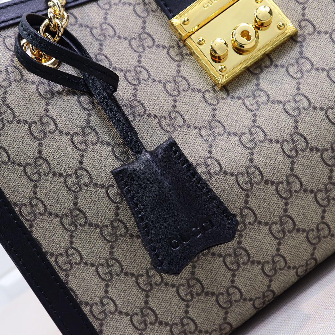 Gvc*1 Padlock medium GG tote bag Black 479197