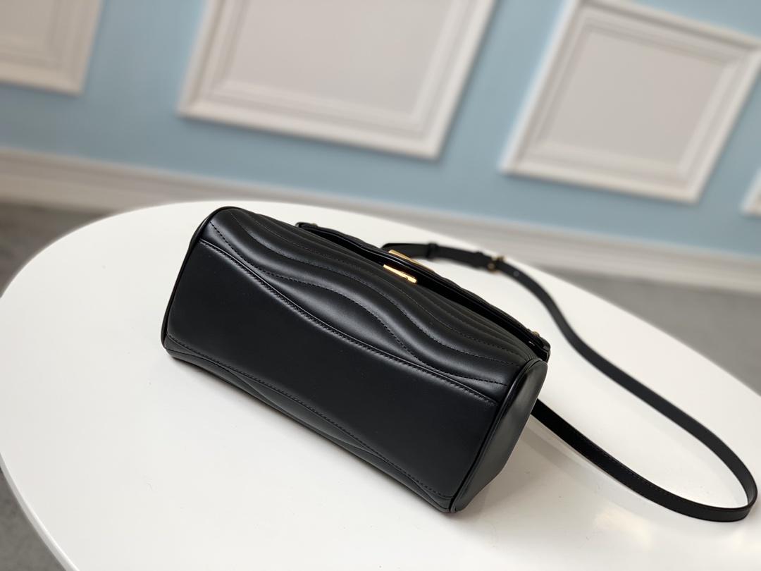 LV NEW WAVE TOP HANDLE HANDBAG Silky calfskin Black