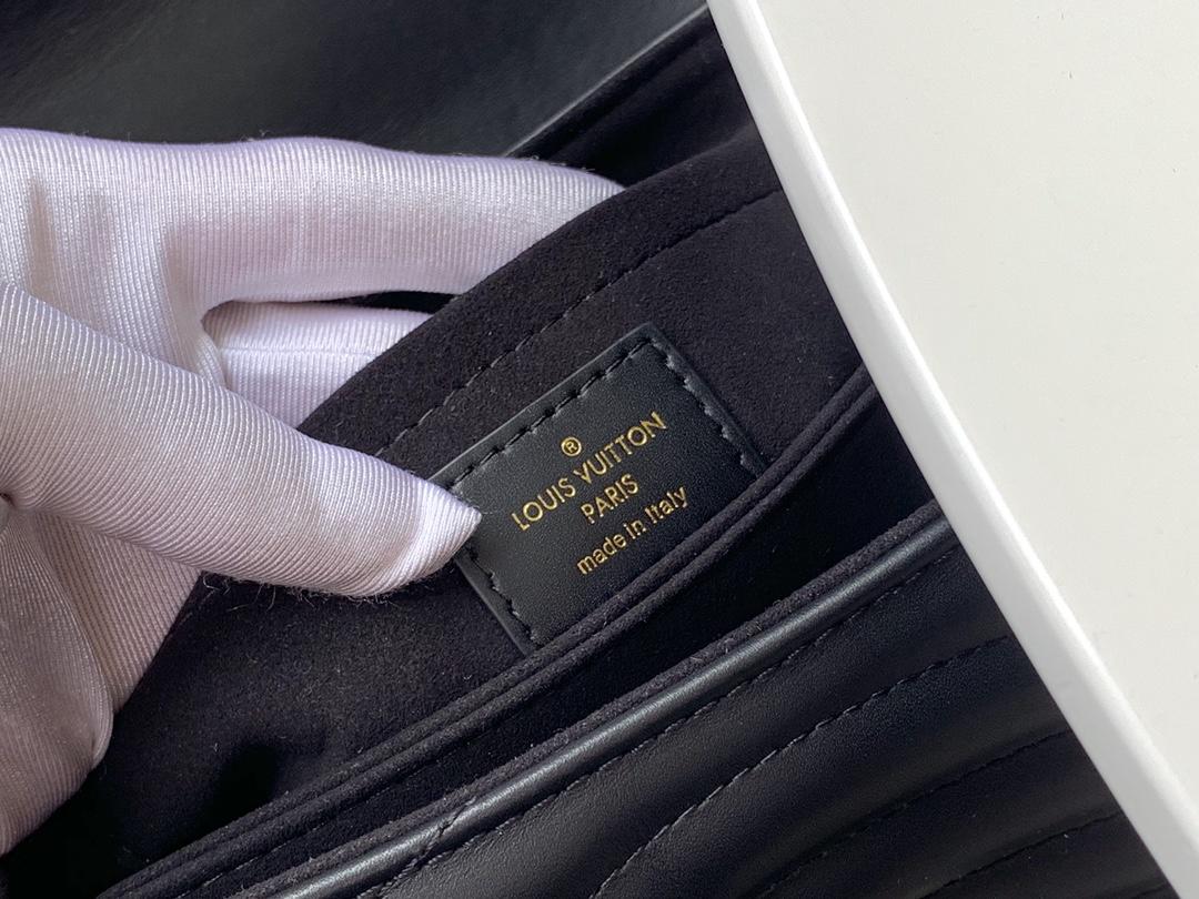 LV NEW WAVE TOP HANDLE HANDBAG Silky calfskin Black