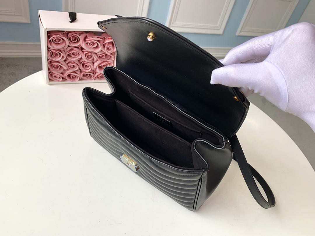 LV NEW WAVE TOP HANDLE HANDBAG Silky calfskin Black
