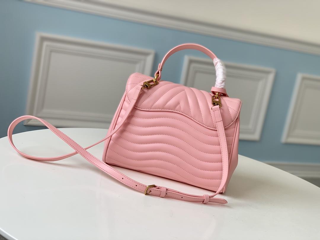 LV NEW WAVE TOP HANDLE HANDBAG Silky calfskin Pink