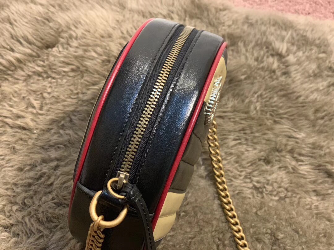 Gvc*1 GG Marmont Mini Round Bag