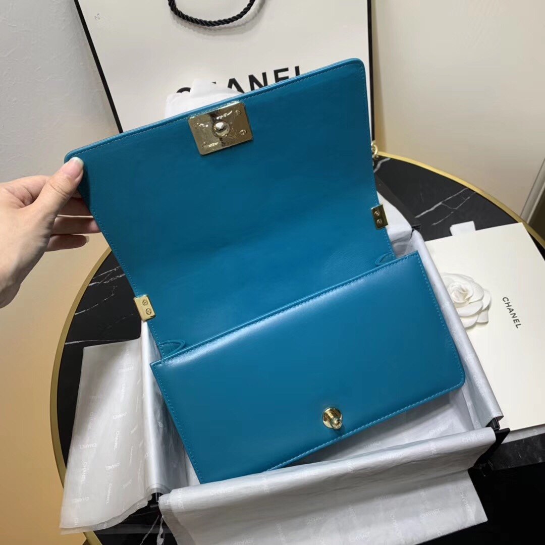 Ch**el Boy Bag 25cm Blue