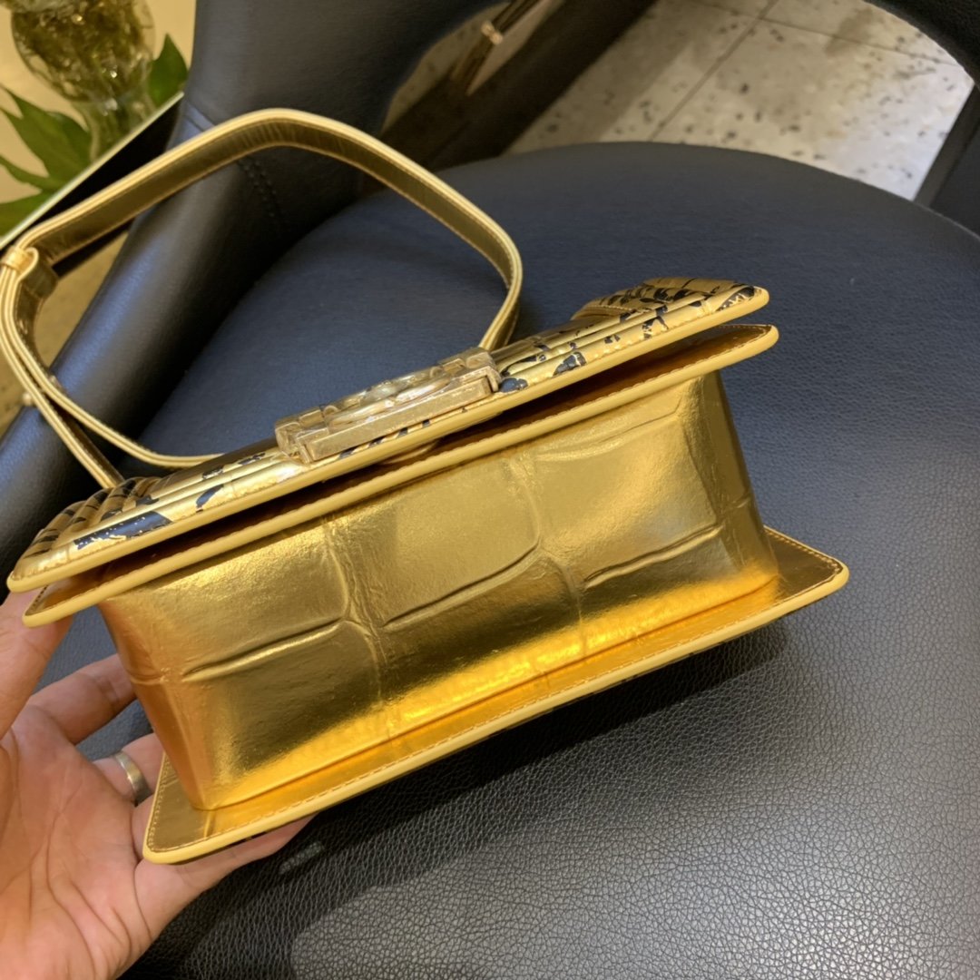 Ch**el 2019 autumn graffiti bag 20cm