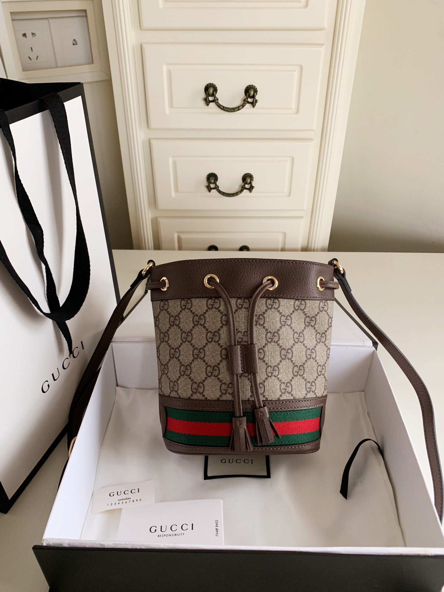 Gvc*1 Ophidia mini GG bucket bag